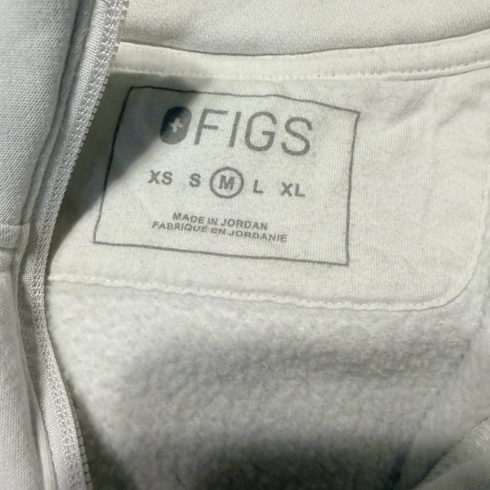 FIGS off shift 1/4 zip-cream - Picture 3 of 6
